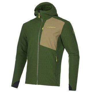 La Sportiva Kurtka wędrowna Descender Storm (zapobiegająca nieprzyjemnym zapachom i traktowana antybakteryjnie) leśna zieleń męska
