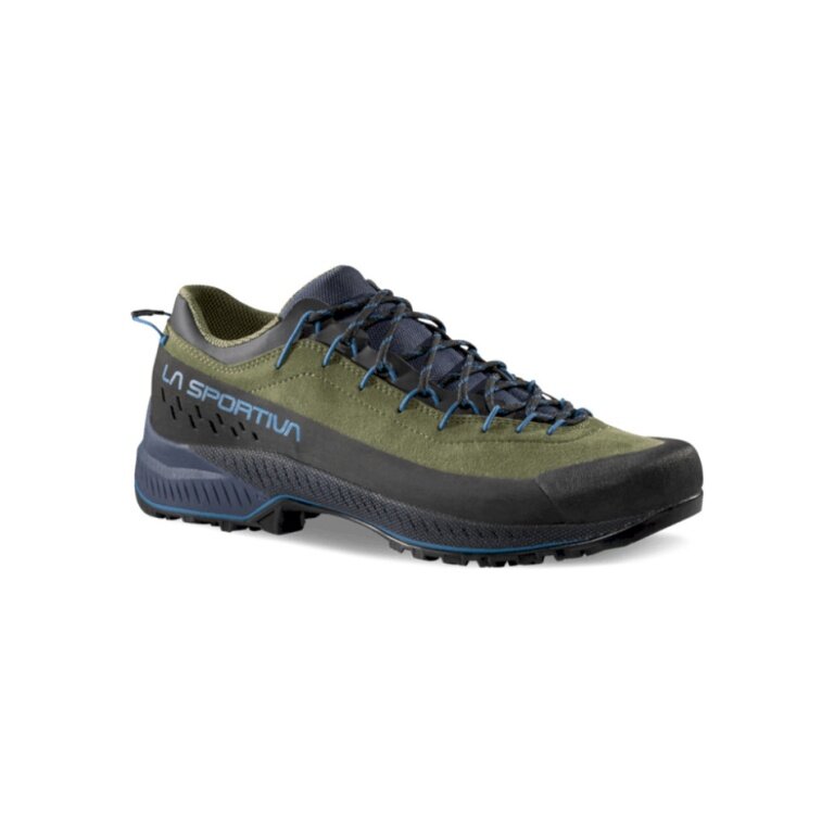 Buty trekkingowe La Sportiva TX 4 Evo (do wspinaczki, skóra zamszowa) ciemnozielone/niebieskie dla mężczyzn