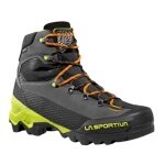La Sportiva Buty trekkingowe Aequilibrium LT GTX (wędrówki górskie, skóra nubukowa, wodoodporne) w kolorze węgla/lime dla mężczyzn