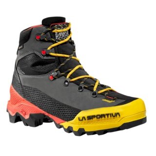 Buty trekkingowe La Sportiva Aequilibrium LT GTX (wędrówki górskie, skóra nubukowa, wodoodporne) czarne/czerwone/żółte męskie