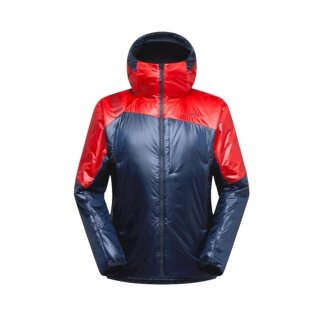 La Sportiva Kurtka zimowa Alpine Guide Primaloft Hoody (Primaloft®Gold, ciepła) 2025 ciemnoniebieska/czerwona męska