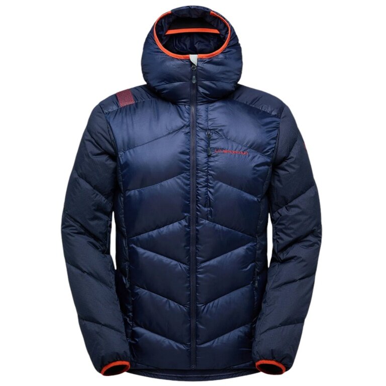 Kurtka zimowa La Sportiva Bivouac Down (lekka, izolacja cieplna, skitouring) ciemnoniebieska/czerwona męska