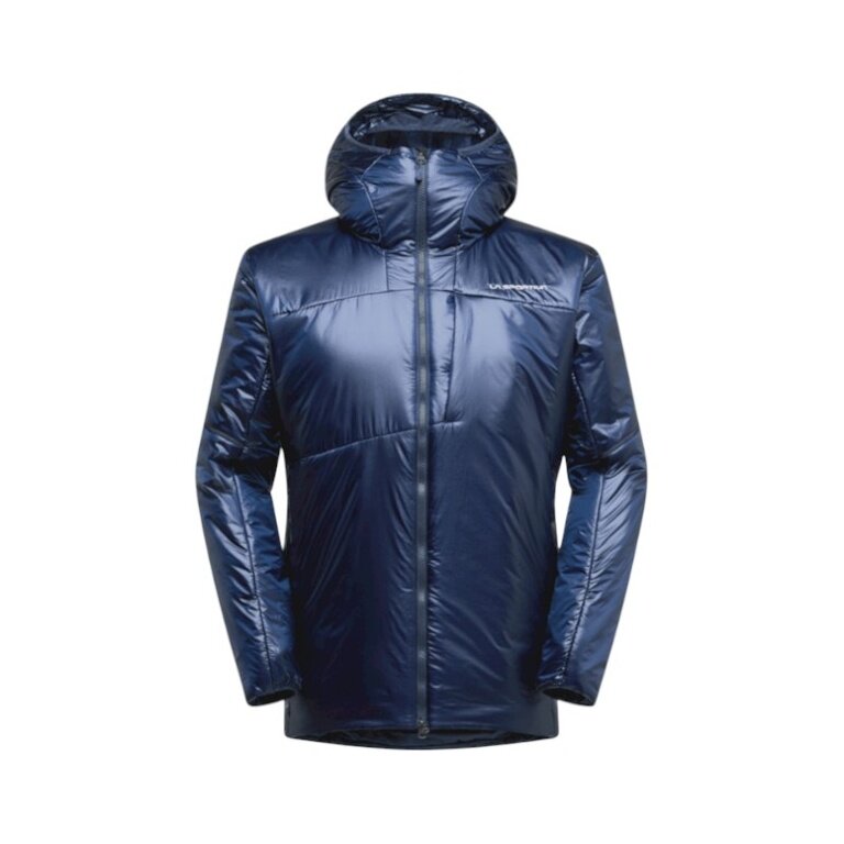 Kurtka zimowa La Sportiva Supercouloir Primaloft Parka (izolacja PrimaLoft Gold, wiatroszczelna) ciemnoniebieska męska