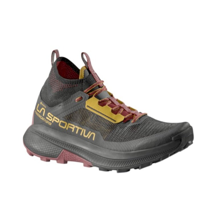 Buty trekkingowe La Sportiva Prodigio Hike GTX (Fast-Hiking, wodoodporne) czarne/szafranowo-żółte męskie