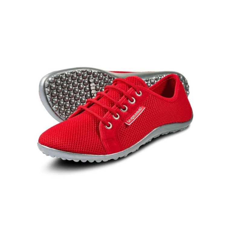 Leguano buty do biegania na bosaka Sneaker Active (elastyczna podeszwa) czerwony