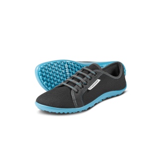 Leguano buty do biegania na boso Sneaker Active (elastyczna podeszwa) antracytowo-szare/niebieskie