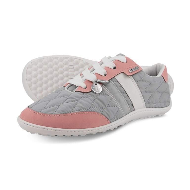 Leguano Buty Boso Sneakers Nightstep (elastyczna podeszwa, czyste uczucie boso) różowo/szare