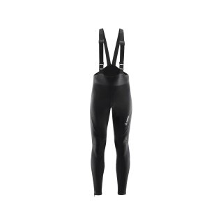 Spodnie rowerowe Löffler Warm-Up Bib Tights AB Warm (wiatrproof, oddychające) długie czarne męskie