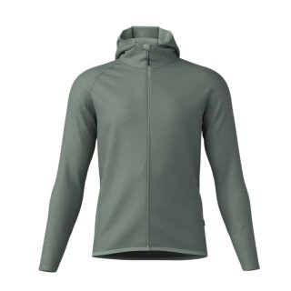 Kurtka z kapturem Löffler Hoody Transtex Cube (szybkoschnąca, oddychająca) zielona męska