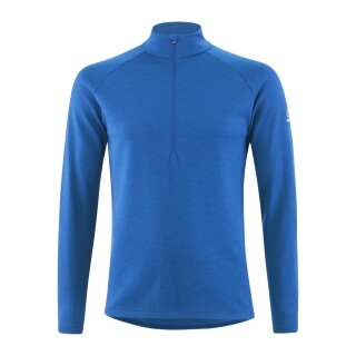 Löffler Koszulka z długim rękawem Transtex Merino Midlayer (Zamek półokrągły, izolacja cieplna) indygo niebieska Mężczyźni