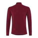 Löffler Koszulka z długim rękawem Transtex Merino Midlayer (Half-Zip, izolacja cieplna) merlot Mężczyźni