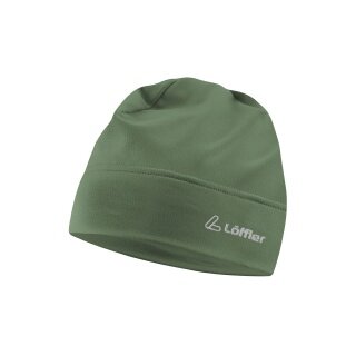 Czapka Löffler (Beanie) Tech-Stretch Fleece - ciemnozielona