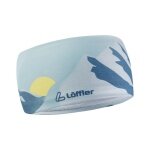Opaska na głowę Löffler Alpine Design (izolująca ciepło, wysokoelastyczna) srebrno-niebieska