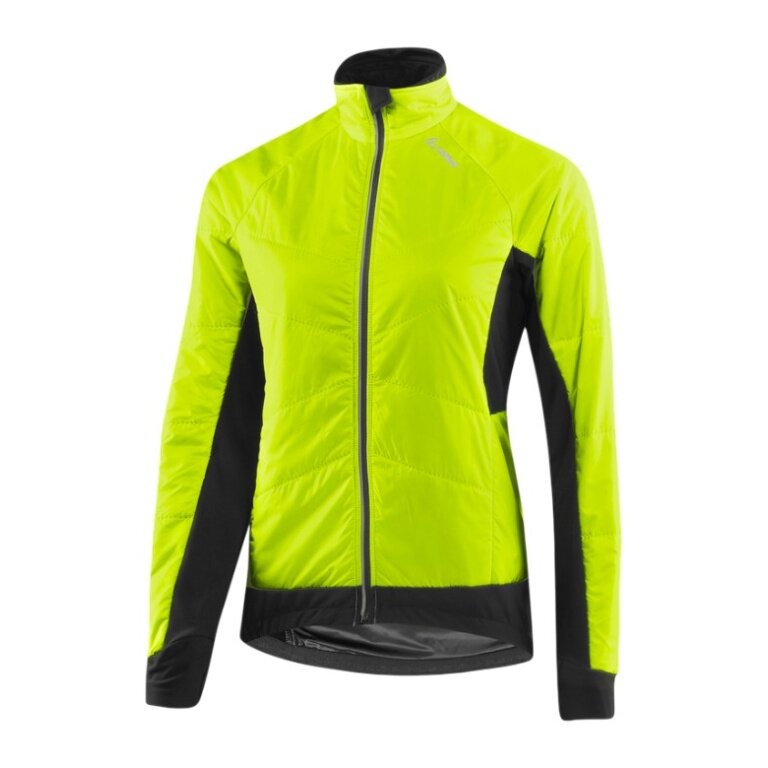 Kurtka rowerowa Löffler Bike Iso-Jacket Hotbond PL60 (PrimaLoft® Gold, wiatroszczelna, wodoodporna) neon żółta damska