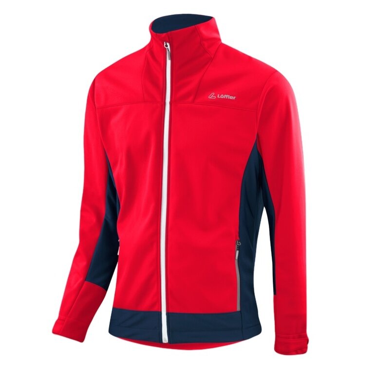 Kurtka Softshell Löffler Calido Windstopper Ciepła (wiatroszczelna, ciepła i izolująca) czerwona męska