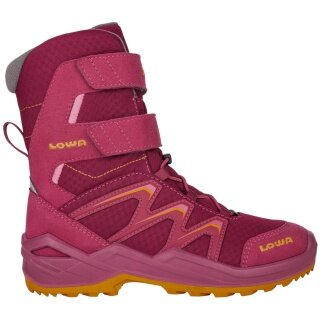 Lowa zimowe buty Maddox Warm High GTX (tekstylia/synteza, wodoodporne) 2025 jagoda/aprykot dziecięce