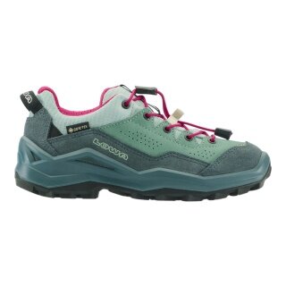 Lowa buty trekkingowe Wandax LO GTX (skóra zamszowa/syntetyk, wodoodporne) petrol/różowe dziecięce