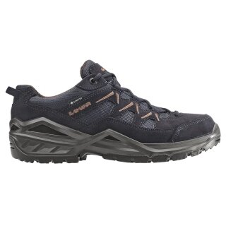 Buty trekkingowe Lowa Sirkos Evo Low GTX (skóra zamszowa/tekstylia, wodoodporne) granatowo-brązowe męskie