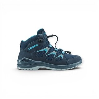 Lowa buty trekkingowe Innox Evo GTX QC (syntetyk/tekstylia, wodoodporne) granatowo-turkusowe dziecięce