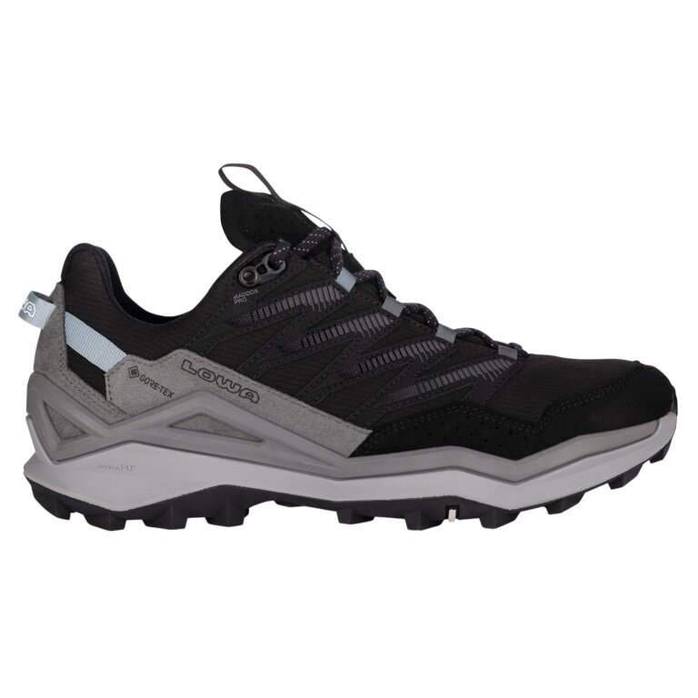 Lowa buty trekkingowe Maddox Pro GTX Low (tekstylia/synteza, wodoodporne) czarne/szare damskie