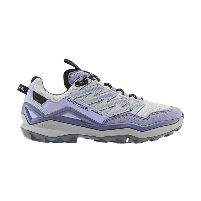 Lowa buty trekkingowe Maddox Pro Low (Fast-Hiking, tekstylia/synteza) szare/purpurowe damskie