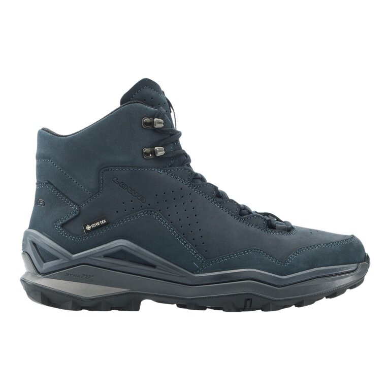 Buty trekkingowe Lowa Maddox Pro LT GTX Mid (Fast-Hiking, skóra nubukowa, wodoodporne) granatowo-szare męskie