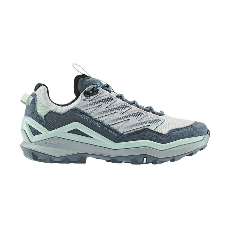 Lowa buty trekkingowe Maddox Pro Low (Fast-Hiking, tekstylia/synteza) szary niebieski damskie