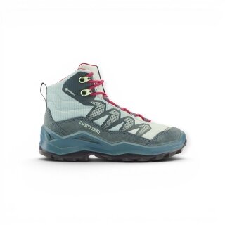 Lowa buty trekkingowe Maddox Pro Mid GTX Junior (tekstylia/skóra zamszowa, wodoodporne) petrolowa zieleń/róż dla małych dzieci
