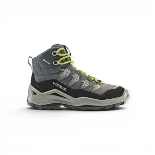 Lowa buty trekkingowe Maddox Pro Mid GTX Junior (tekstylia/zwierzęca skóra zamszowa, wodoodporne) czarne/limonkowe dla małych dzieci