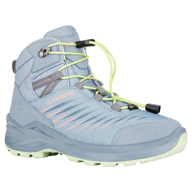 Lowa buty trekkingowe Zirrox II GTX MID Junior (wielofunkcyjne, wodoodporne) arktyczny niebieski/mintowy zielony dziecięce