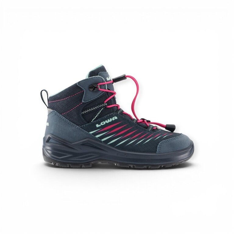 Lowa buty trekkingowe Zirrox II GTX MID Junior (wielofunkcyjne, wodoodporne) granatowo-różowe dla małych dzieci