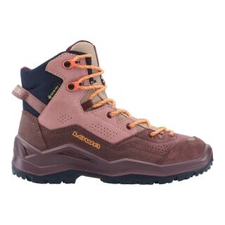 Lowa buty trekkingowe Wandax Mid GTX (skóra welurowa/syntetyk, wodoodporne) różowe dziecięce