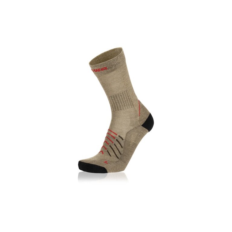 Skarpety wędrowne Lowa Crew Renegade (wełna merino/nylon) kamienny brąz - 1 para