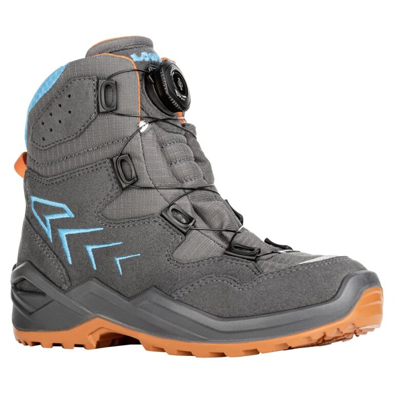 Lowa buty zimowe Firo GTX (tekstylia/synteza, wodoodporne) antracytowo-szare/turkusowe Dziecięce