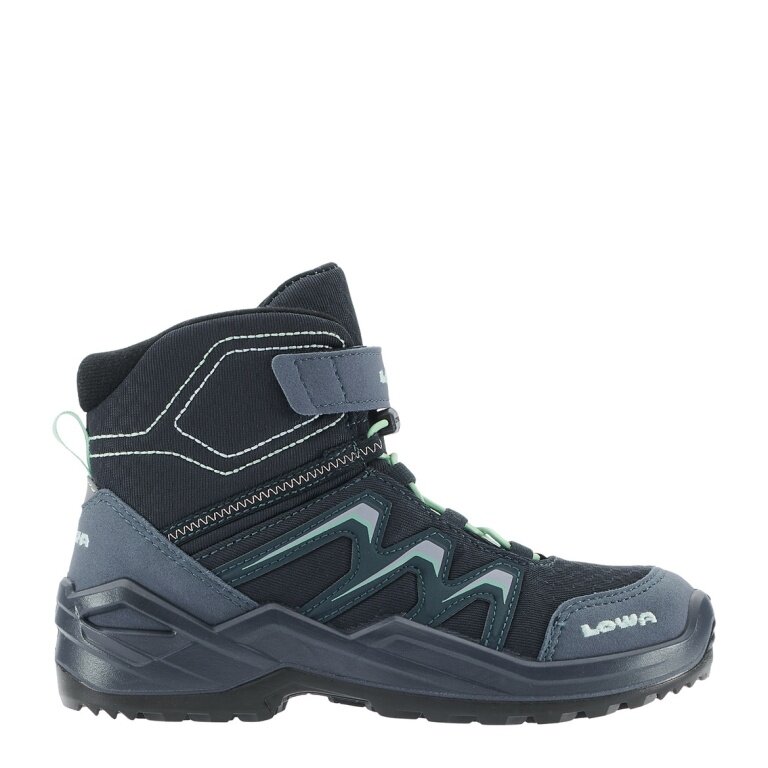Lowa buty zimowe Maddox Warm Mid GTX (tekstylia/synteza, wodoodporne) 2026 granatowo-zielone dziecięce