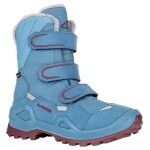 Lowa buty zimowe Milo Evo GTX High (tekstylia/synteza, wodoodporne) turkusowo-niebieskie dziecięce