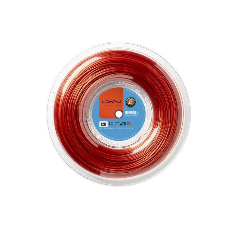 Luxilon struna tenisowa Alu Power Roland Garros 1.28 (trwałość + moc) brązowy 200m rolka
