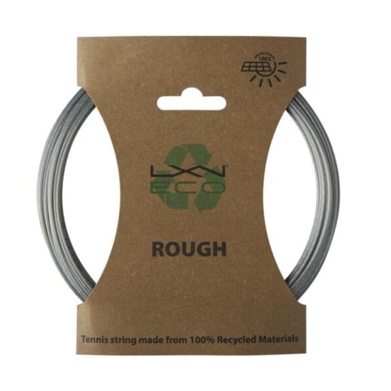Luxilon Sznur tenisowy Eco Rough 1.25 (Spin+Trwałość) szary 12m zestaw