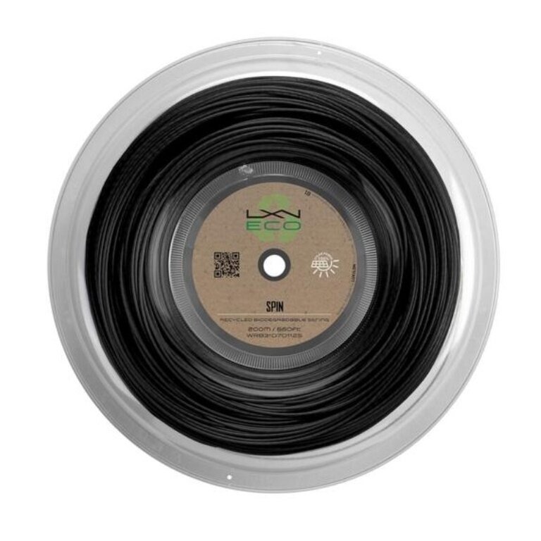 Luxilon struna tenisowa Eco Spin 1.25 (trwałość + spin) czarna 200m rolka