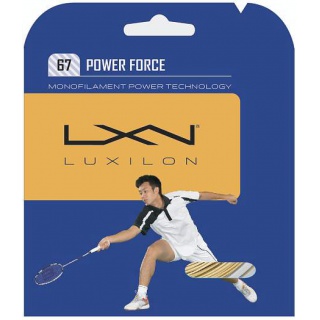 Luxilon Sznur do badmintona Spin Force 0.67mm beżowy 10m Zestaw