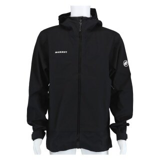Kurtka trekkingowa Mammut Hardshell Ducan Guide HS z kapturem (lekka, wodoodporna, 3-warstwowy laminat) czarna męska