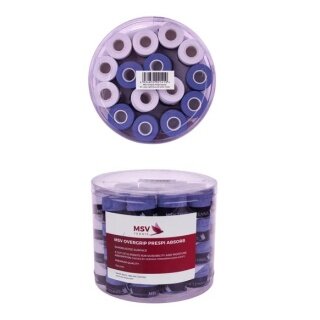 MSV Overgrip Prespi Absorb 0.6mm (Absorpcja potu/Komfort) niebiesko/biała 60 sztuk w pudełku