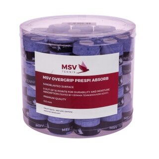 MSV Overgrip Prespi Absorb 0,6 mm (wchłanianie potu/komfort) jasnoniebieski 60 sztuk w opakowaniu