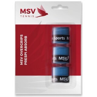 MSV Overgrip Prespi Absorb 0,6 mm (wchłanianie potu/komfort) jasnoniebieski 3 szt.
