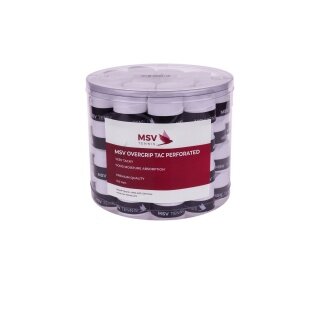 MSV Overgrip Tac Perforated 0.6mm (Absorpcja potu/Trwałość) biały 60 sztuk w puszce