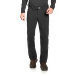 Maier Sports Outdoor-Softshellspodnie Zimowe Tech (ciepły materiał polarowy) długie czarne męskie