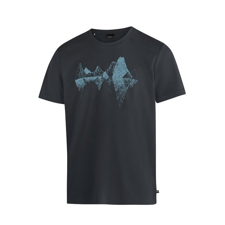 Maier Sports Koszulka turystyczna / rekreacyjna Tilia Pique (poliestr, szybkoschnący) czarna męska