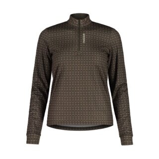 Maloja Halfzip-Długi rękaw SawangM Adventure Midlayer Shirt (ciepły, 4-kierunkowy stretch) brązowy Damski