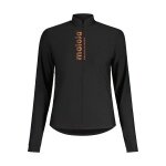 Maloja Langarmshirt WaldkrautM Midlayer Full Zip - wysoka swoboda ruchów - czarny Damski