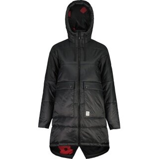Maloja Wintermantel BerraM Urban Puffer Coat (wiatroszczelny, ciepły, lekki, wodoodporny) czarny Damski